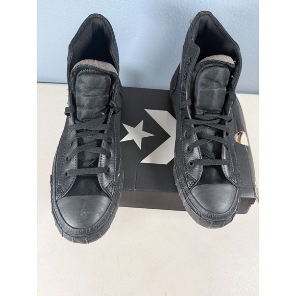 Converse Chuck Taylor All Star Black/Black Canvas High-Top Shoes Men's Size 7.5 - Picture 4 of 8